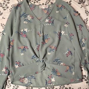 Green Blouse size xs